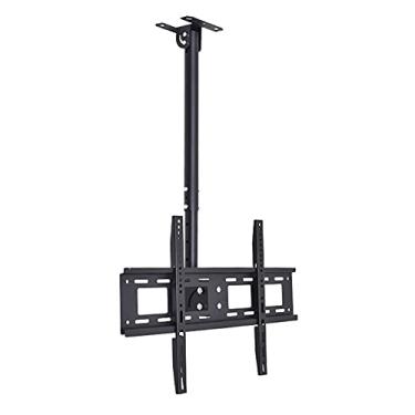 Imagem de Suporte de teto para TV de parede para TV, serve para suporte de TV de 32 a 60 polegadas, suporta até 68 kg, flip down de 60°, altura ajustável