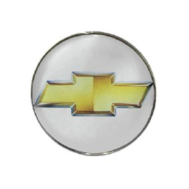 Imagem de Boton Calota Resinado 48mm-prata dourado Kit C 4 Cod.ref. Nk139960 Uni