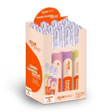 Imagem de Corretivo caneta 7ml corpo colorido - display c/ 12 und jocar office -