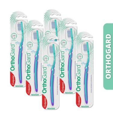 Imagem de Escova Dental Ortodôntica Orthogard  6 unidades  Colgate
