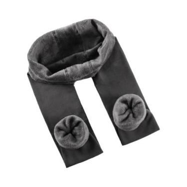 Imagem de Leggings de Veludo Grossas para Inverno - Cintura Alta, Quentes e Elás
