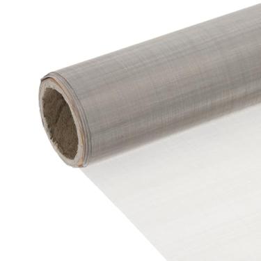 Imagem de PATIKIL Malha de arame 150 15,7" x 47,2" (120 x 40 cm) Folha de tela de filtro de aço inoxidável 304 para filtragem de máquinas industriais partículas finas em pó, furo de 0,07 mm