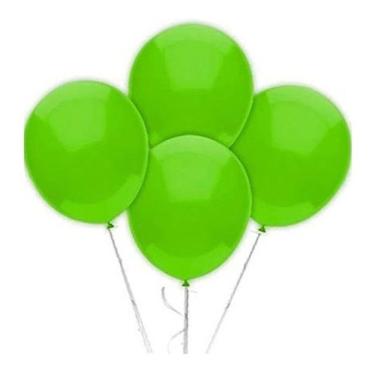 Imagem de Balões De Led Iluminados Verde 5pcs