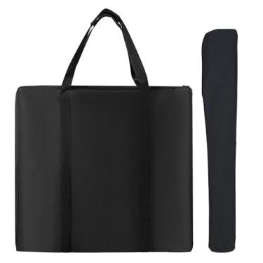 Imagem de LWFCOEE Bolsa De Armazenamento Para Cercadinho Cachorro, Viagem Resistente À Água 24/32/40" Com Alça Trailer, Acomoda Cercado 8 Painéis E 9 Estacas, 25,5" X 25,2" 6,5"