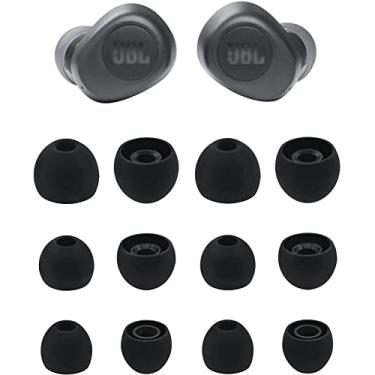 Imagem de ALXCD Ponteiras Auriculares Compatíveis Com Fones De Ouvido Intra-Auriculares Jbl Vibe 100 Tws, 6 Pares, Tamanhos P/M/G, Pontas Silicone Macio Reposição, Pretas