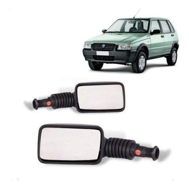 Imagem de Par De Retrovisor Fiat Uno Elx 1992 1994 1996 1998 2000 S/c - Genérica