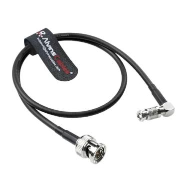 Imagem de Alvin's Cables Cabo micro BNC para BNC 12G-SDI de alta velocidade 4K UHD cabo coaxial de vídeo micro BNC de ângulo reto 75 Ohm ultrafino para monitor Blackmagic Video Assist de 5 polegadas, 50 cm | 50
