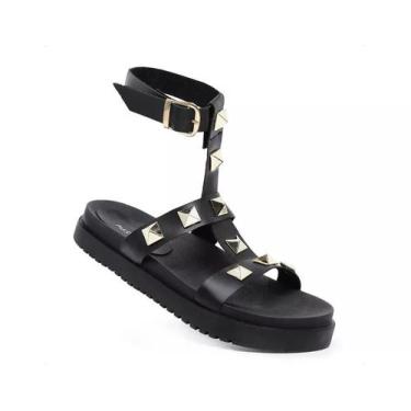 Imagem de Sandália feminina blogueira spike piramede conforto - Seven Brasil, Pr