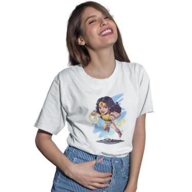 Imagem de Camiseta Feminina - Estampada Mulher Maravilha - Insider Games Store, 