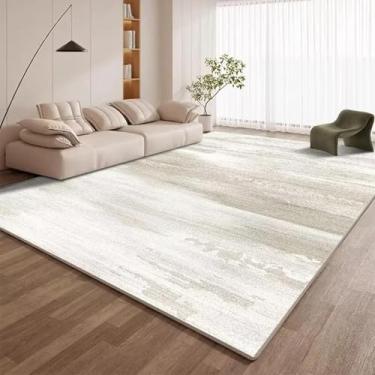 Imagem de Tapete minimalista moderno para sala de estar, decoração de estilo simples, sofá, área, fácil de limpar, tapetes de banheiro (120 x 200 cm, 47 x 78,7 pol./Sem fiapos, 10)