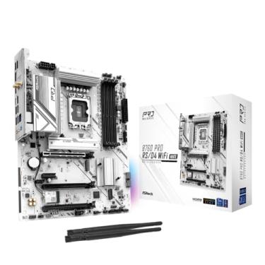 Imagem de ASRock Placa-mãe B760 Pro RSD4 WiFi Micro-ATX branca - Intel LGA1700, DDR4, 2.5G LAN, WiFi 6, PCIe 4.0, USB 3.2 Gen2x2 Type-C, ARGB