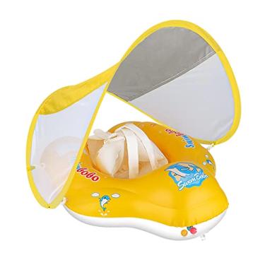 Imagem de Chusui Bóia inflável de natação para bebês Anel de bóia de natação para bebês Bonito bóia de piscina para bebês Brinquedos de piscina para crianças de 1 a 3 anos para bebês meninos e meninas com CX