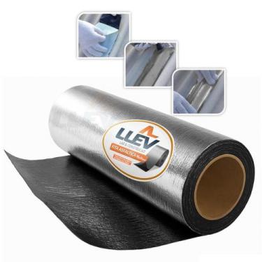 Imagem de Kit 4 Mantas Asfáltica Auto Adesiva Aluminizada 20cm x 10m - Telhado -