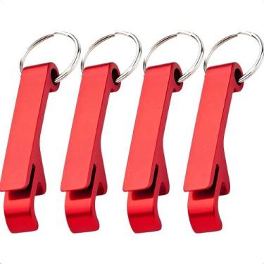 Imagem de Kit 4 Abridor de Latas Garrafa Chaveiro Brindes Varias Cores - Abrolho