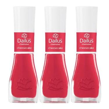 Imagem de Kit 3 Esmalte Dailus Color Cor Cheesecake com 8ml