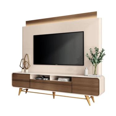 Imagem de Estante Painel Para Tv 85 Polegadas Lazares 220x191 EdeCasaMoveis