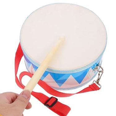Imagem de Beavorty Bateria Infantil Tambor De Madeira Infantil Com Alça Ajustável E 2 Baquetas Instrumento De Percussão Para Crianças Pequenas