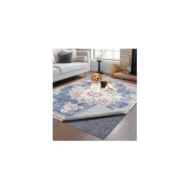 Imagem de Tapetes antiderrapantes de 1/10.2 cm de espessura, tapetes impermeáveis de 2,5 x 3 m, tapete antiderrapante para todos os pisos e acabamentos. Feltro protetor de piso de madeira durável mantém os