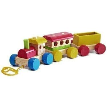 Imagem de Brinquedo em Madeira Trem Médio - Wood Toys