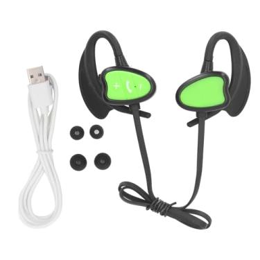 Imagem de Fones de ouvido de natação IPX8 resistente à água Bluetooth 5.4 Redução de ruído sem fio fones de ouvido subaquáticos com memória de 32 GB para mergulho em corrida de surf (Verde)