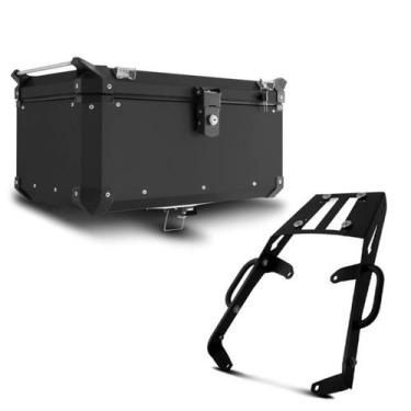 Imagem de Baú Moto Alumínio Top Case 56 Litros + Bagageiro Super Adventure Versy