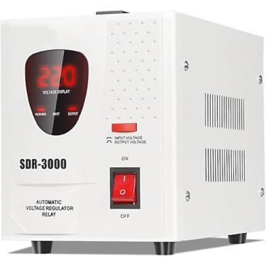 Imagem de Estabilizador De Tensão Eletrônico, Estabilizador De Tensão Totalmente Automático De 220v 3000w Refrigerador Doméstico De Alta Potência Computador Tv Ac Fonte De Alimentação Estabilizada