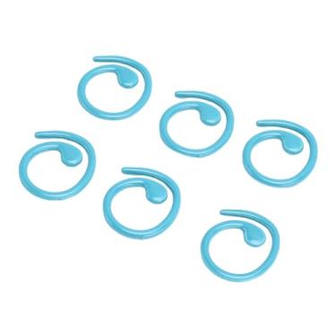 Imagem de Naroote Marcadores de Ponto de Metal, Marcadores de Travamento de crochê, Acabamento Brilhante, 50 Peças, Cor Brilhante para tricô para Roupas de Pano (Azul)