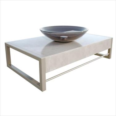 Imagem de Lavabo em Porcelanato Atenas 71,2cm X 43,0cm X 28,0cm - Cris Metal