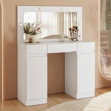 Imagem de Comoda Camarim Studio Branco Fosco Liso Albatroz