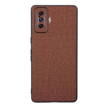 Imagem de Capas Compatível com Xiaomi Redmi K50 Gaming,Design de padrão de tela,Pproteção completa de 360°,Pplástico macio,Proteção contra queda-Brown