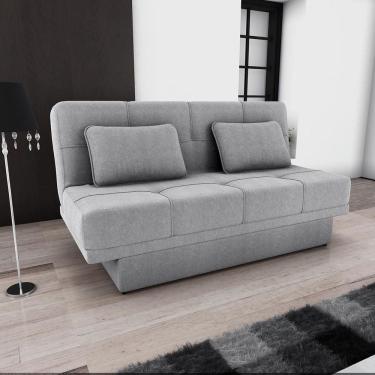 Imagem de Sofá-cama Sany 3 Lugares Reclinável com Baú Bouclê Cinza- Matrix