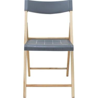 Imagem de Cadeira De Madeira Tramontina Dobrável Grafite 13797052 - Tramontina B