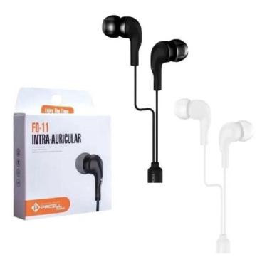Imagem de Fone de ouvido Intra Auricular com Microfone Slim FO-11 - PMCELL, Bran