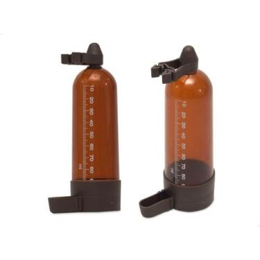 Imagem de Bebedouro P/ Pássaro Com Graduação Âmbar Médio 100ml - 12 Un - CHRISTI