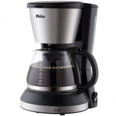 Imagem de Cafeteira Eletrica 550W Philco 720ml 14 Xicaras Inox Preta 110V
