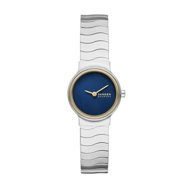 Imagem de Skagen Relógio feminino Freja Lille de aço inoxidável prateado com dois ponteiros (modelo: SKW3171)