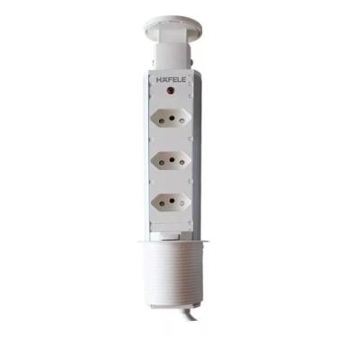 Imagem de Torre de Embutir PowerPlug 3T com 03 Tomadas 20A Branca Hafele