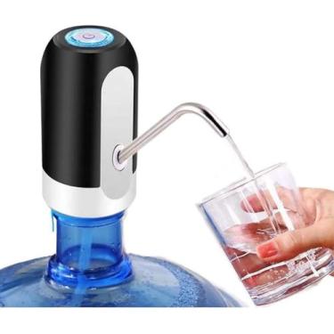 Imagem de Bebedouro Bomba Elétrica Para Garrafão Galão D'água 5 a 20 Litros Recarregável Portátil para Carregamento Automático USB