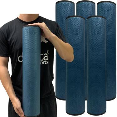 Imagem de Kit 5 Rolos Massagem Liberação Miofascial 60x12cm Azul Marinho DF1070 