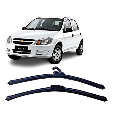 Imagem de Par Palhetas Limpador Parabrisa Dianteiro Celta 2001 A 2015
