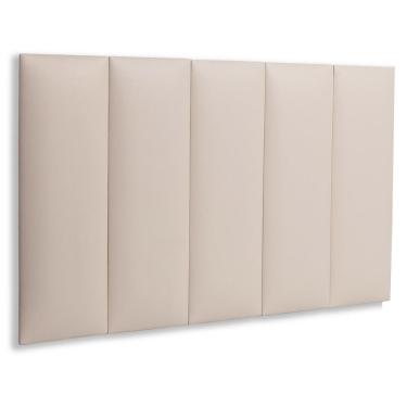 Imagem de Cabeceira Modulada Adesiva Estofada Solteiro - Kit 5 Placas