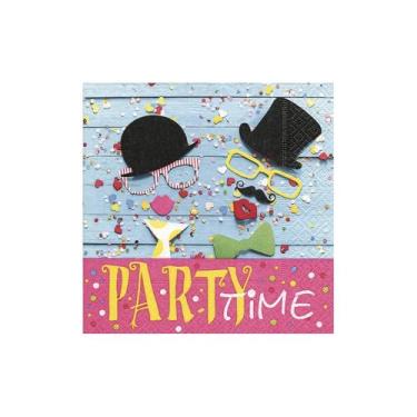 Imagem de Pct 20 Guardanapos De Papel - Party Fun Paper Design Colorido No Voltagev