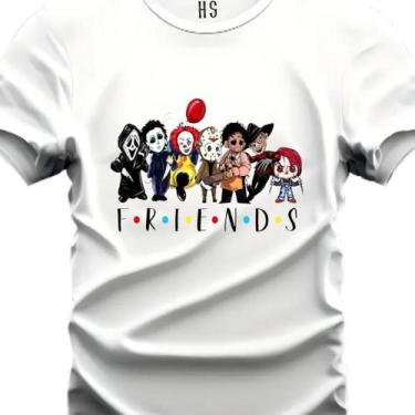Imagem de Camiseta Personalizada Friends Do Terror - Hs, Branco, G1