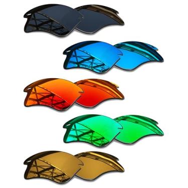 Imagem de SmartVLT Conjunto de 5 lentes de reposição masculinas para Oakley Fast Jacket XL pacote combo de óculos de sol S02