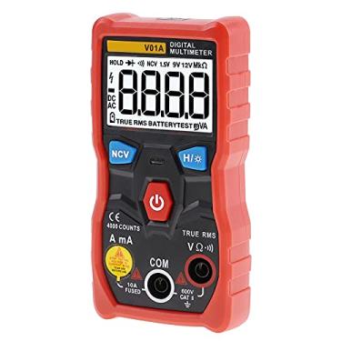 Imagem de ANENG V01A TRUE RMS AUTO RANGE Multímetro Digital para Eletricistas Profissionais Abs Black 1pc (Vermelho)