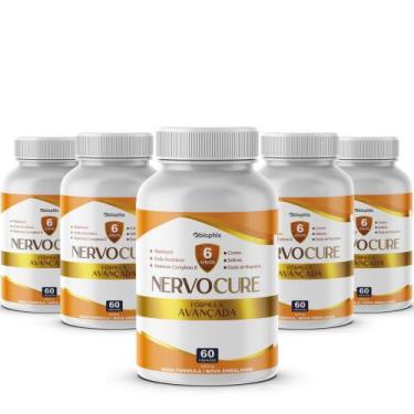 Imagem de 5un Nervocure Original 60 Cápsulas - Suplemento Diário - Oficial