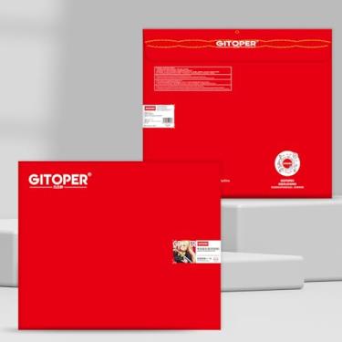 Imagem de Mouse pad GITOPER para jogos G2 PRO Esports - Base macia antiderrapante com superfície de controle suave de tecido (preto/vermelho)