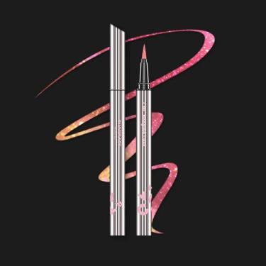 Imagem de CHARMACY Delineador líquido New Chameleon, delineador de glitter líquido, altamente pigmentado, delineador à prova d'água metálico multicolorido, ponta ultrafina, longa duração, à prova de manchas