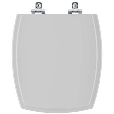 Imagem de Assento Sanitário Com Amortecedor Anturius Cinza Claro Para Vaso Luzarte