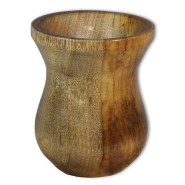 Imagem de Cuia Madeira Nobre Imbuia Chimarrão Artesanal Cor Natural - Gastrobel